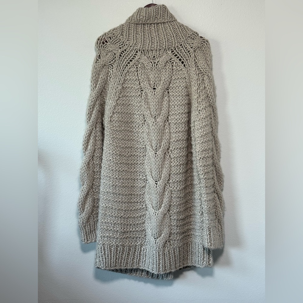ULLA JOHNSON Alpaca Cardigan Sand
Knit Sweater Size L Aiko - Picture 10 of 15